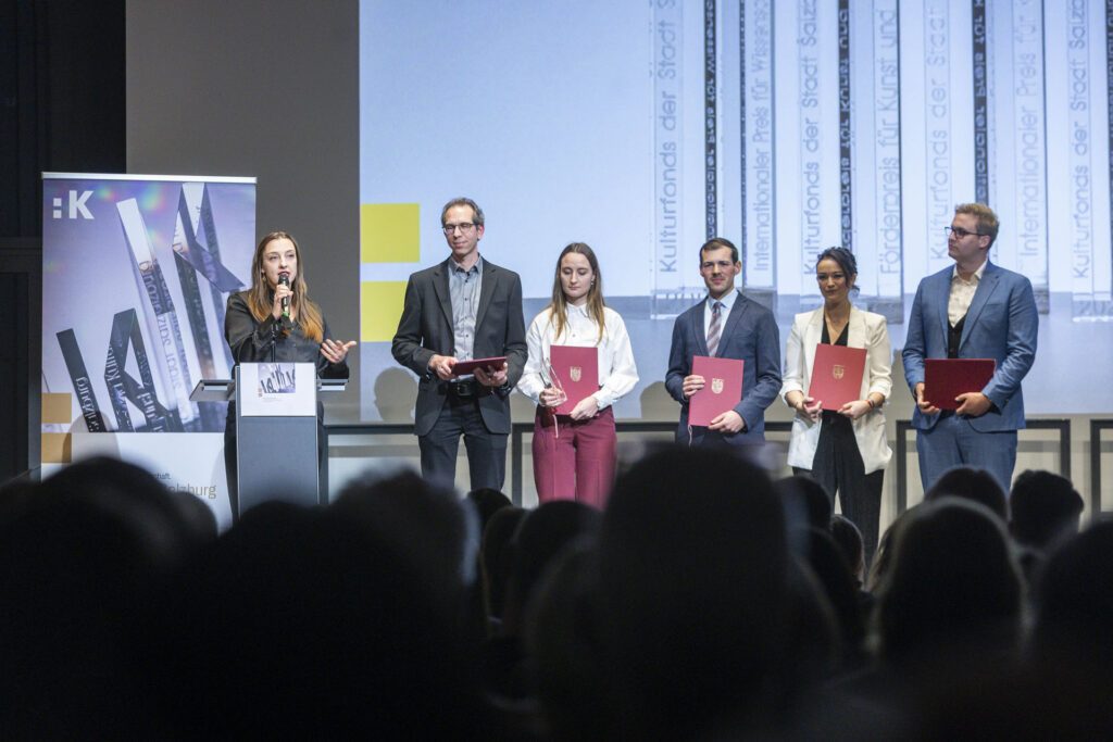 Kulturfonds Preisverleihung 2025 Forschungsteam NS-Zwangslager und Zwangsarbeit im Raum Salzburg