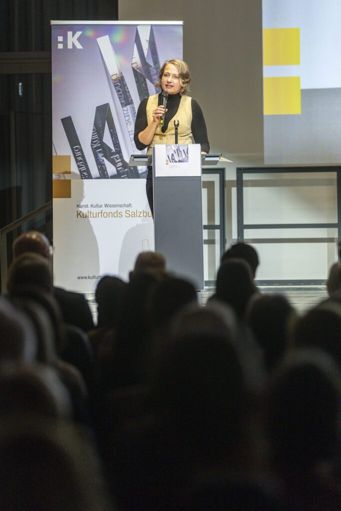 Kulturfonds Preisverleihung 2025 Geschäftsführerin des Kulturfonds Dagmar Aigner