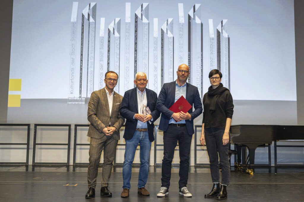 Kulturfonds Preisverleihung 2025 Bürgermeister Bernhard Auinger und Robert-Jungk-Bibliothek für Zukunftsfragen